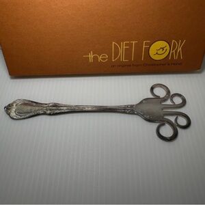 Vtg Antique The Diet Fork Christopher’s Hand 1977 William Rogers Silver Plate
